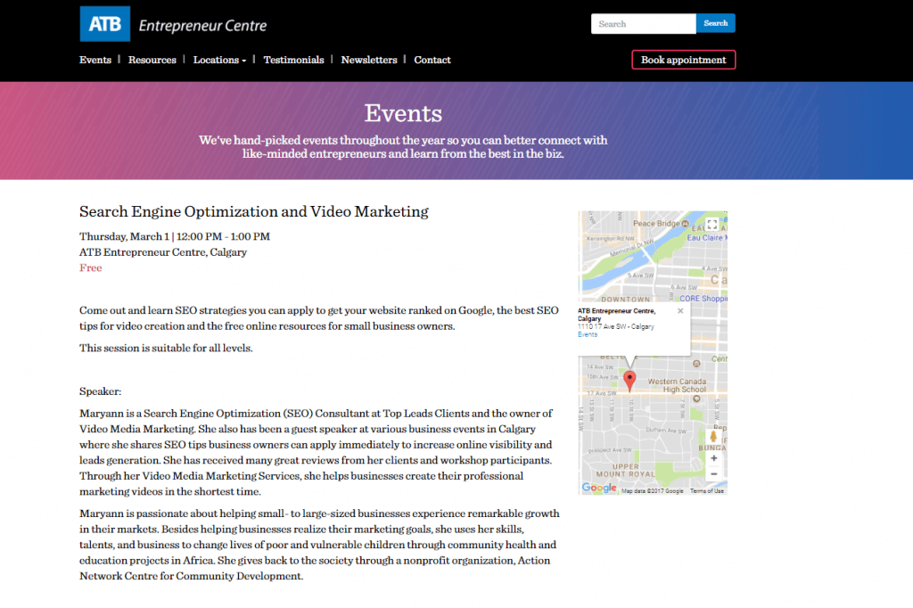 maryann Nduagu Speaking Engagements